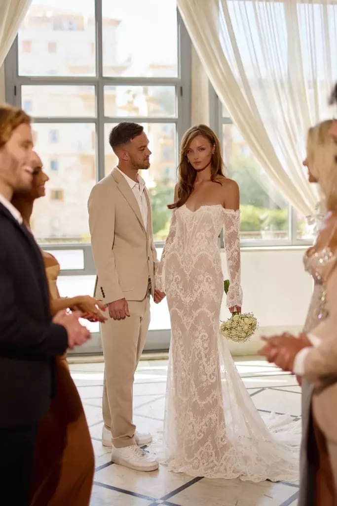 Vestido de novia Mila Mimosa de julievino