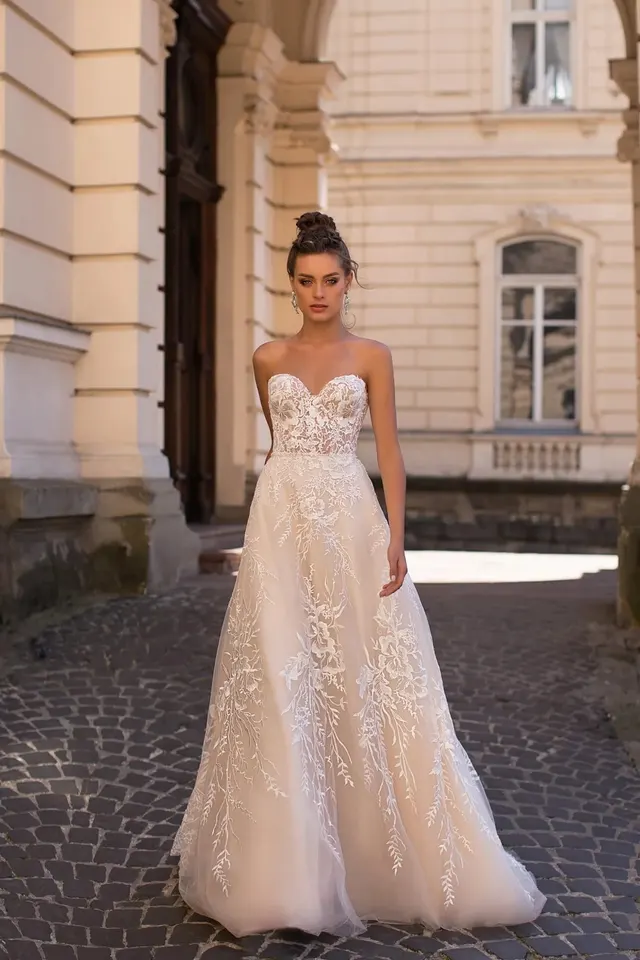 Vestido de novia Arabica de pollardi