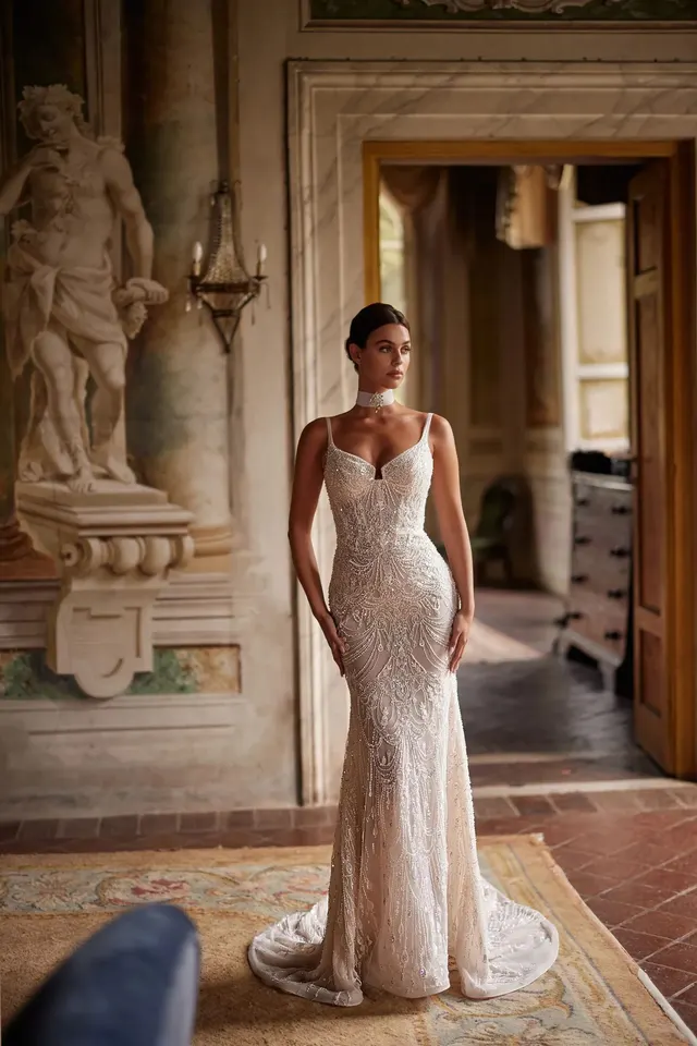 Vestido de novia Karaliene de pollardi